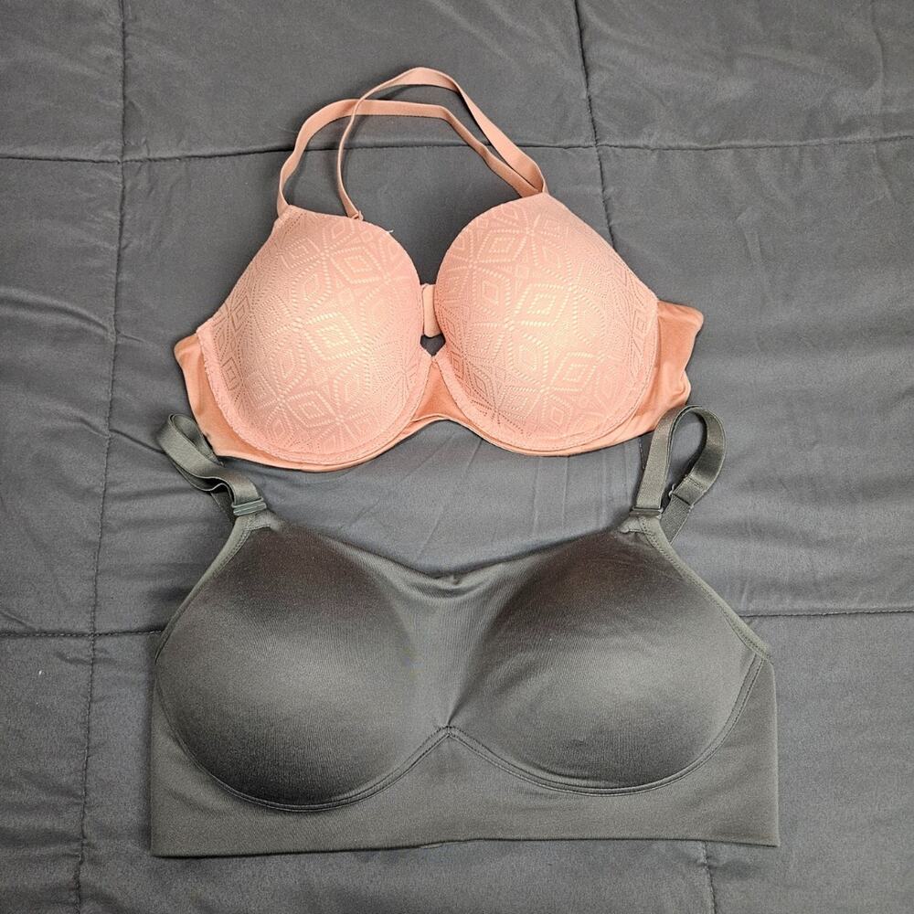 Warners Auden 36D Bra Bundle Push Up Racerback Cross Icon
